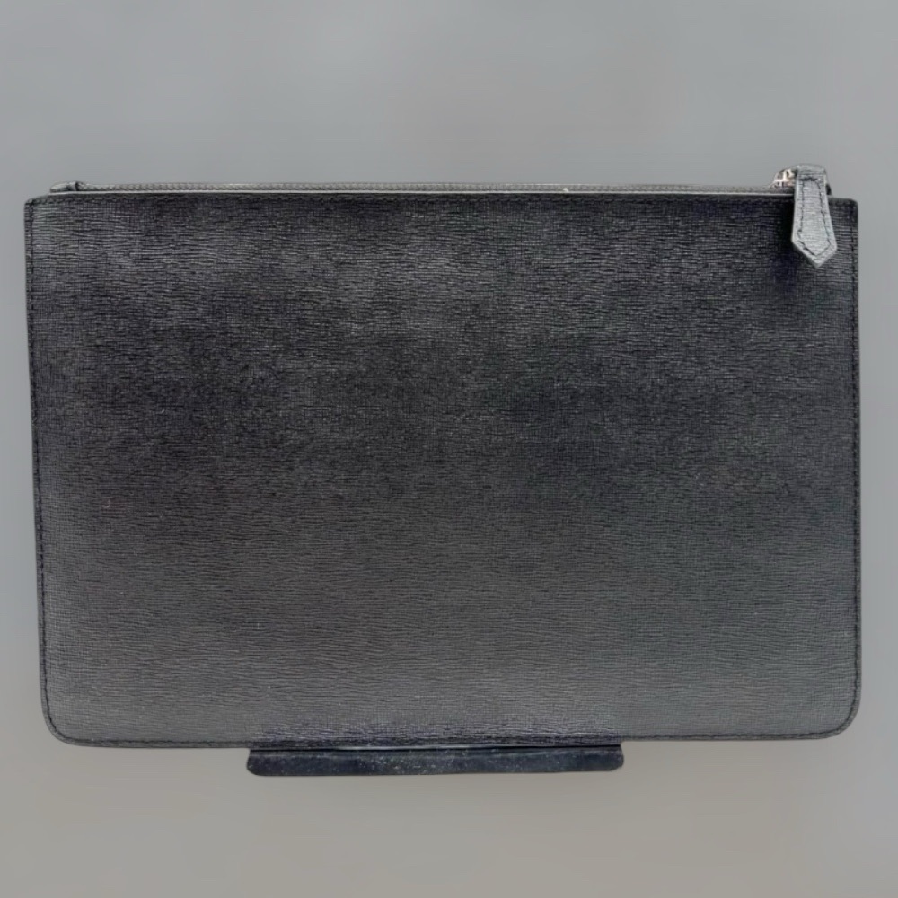 Fendi Monster Studs Leather Clutch Leather Bag Multicolor Rare LARGE Limited Ed - Picture 6 of 16